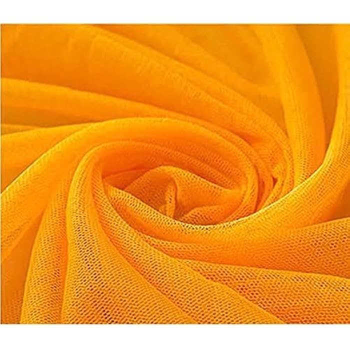AZeeZ Golden Yellow Soft Tulle Extra - 5 Meters - Image 2